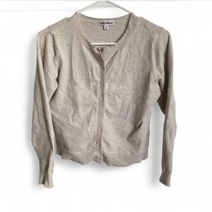 Kathy Ireland Women's Beige Cardigan